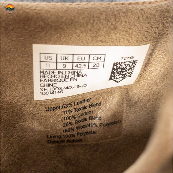 Toms Loren Ankle Booties Beige Suede Leather Side Zip Block Heels Women's Sz 11 - Picture 8 of 10